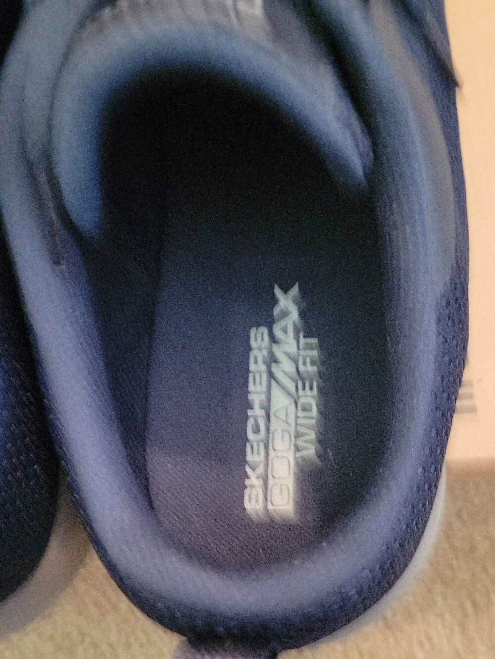 Skechers Men's Navy Mesh Lace-Up Walking Sneakers Size 12 Extra Wide - Picture 4 of 5